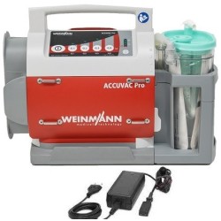 Aspirateur de mucosités WEINMANN ACCUVAC PRO avec vase à poche unique