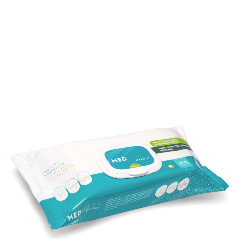 Lingettes désinfectantes STERICID - 100 lingettes