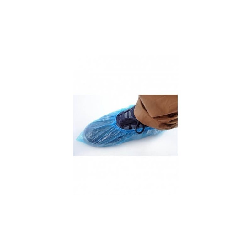 Surchaussure PVC bleu, lot de 100