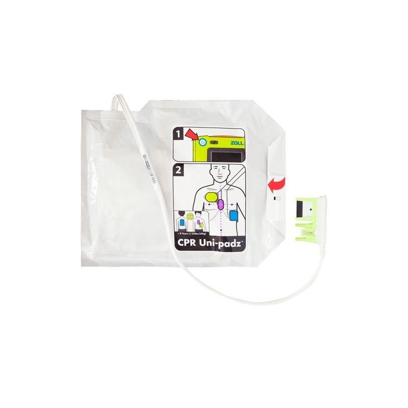 Électrodes CPR Uni-Padz adulte/enfant ZOLL AED 3 (aide au massage)