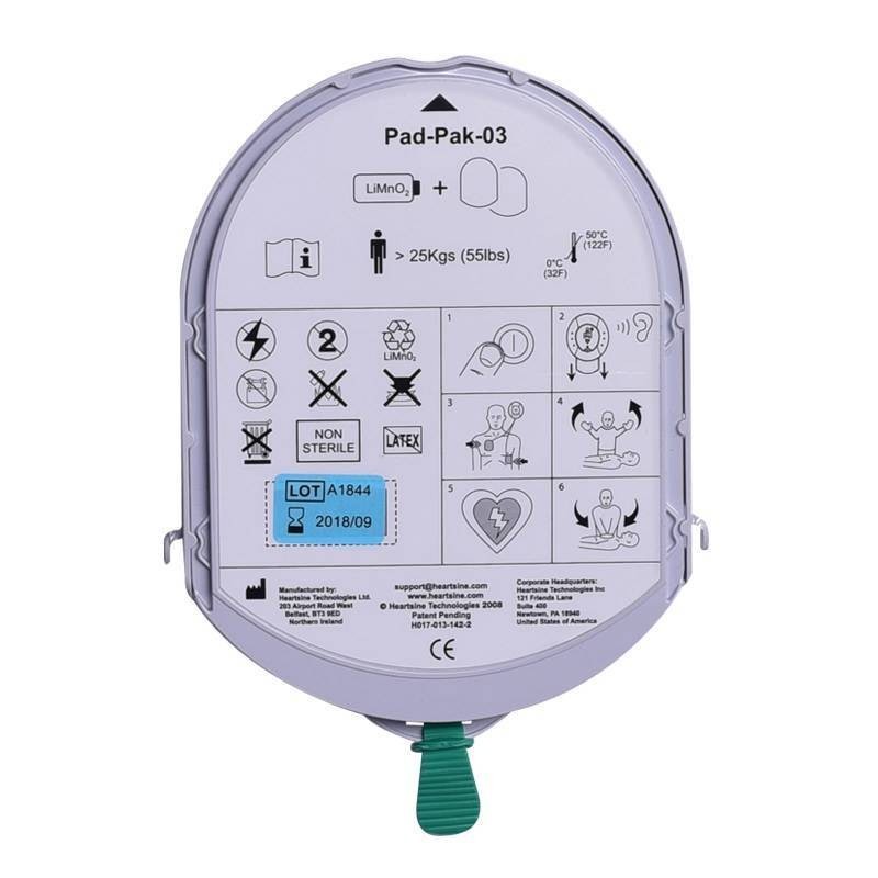 Pad-Pak (électrodes + batterie) HEARTSINE