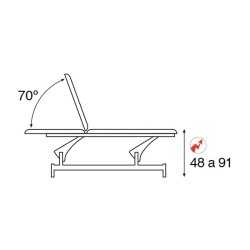 Table d'examen électrique 2 plans