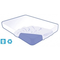 Housse de matelas jetable 2 places 140 x 200 x 15 cm, carton de 75