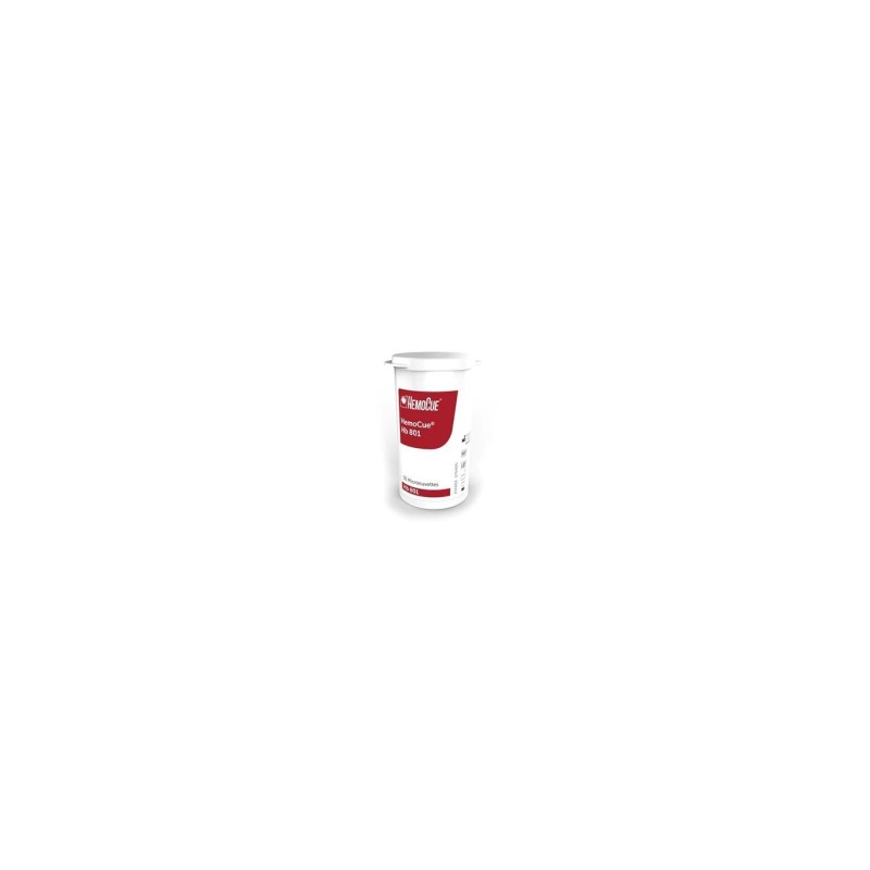 Microcuvettes pour Analyseur d'hémoglobine HemoCue HB 801, lot de 50