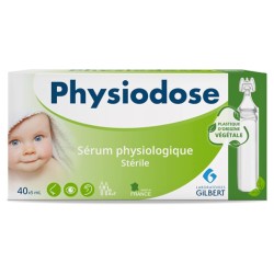 Ampoule de sérum physiologique VEGETAL, flacon souple de 5 ml - Lot de 40 doses
