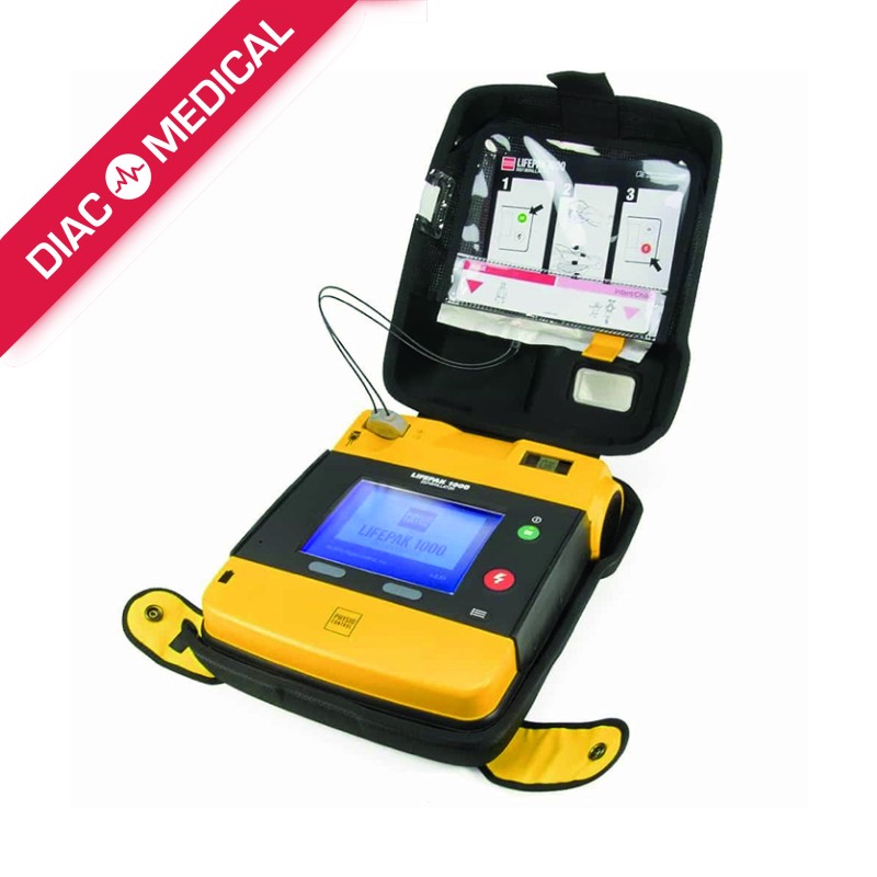 Défibrillateur LIFEPAK 1000 avec câble ECG 3 brins reconditionné
