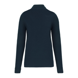 Polo manches longues polycoton homme