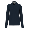 Polo manches longues polycoton homme
