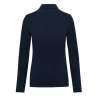 Polo manches longues polycoton femme