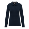 Polo manches longues polycoton femme