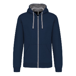 Sweat-shirt zippé à capuche...