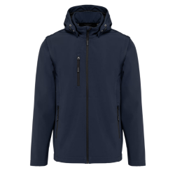 Veste softshell capuche avec manches amovibles mixte