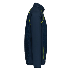 Veste bi-matière bicolore manches longues mixte