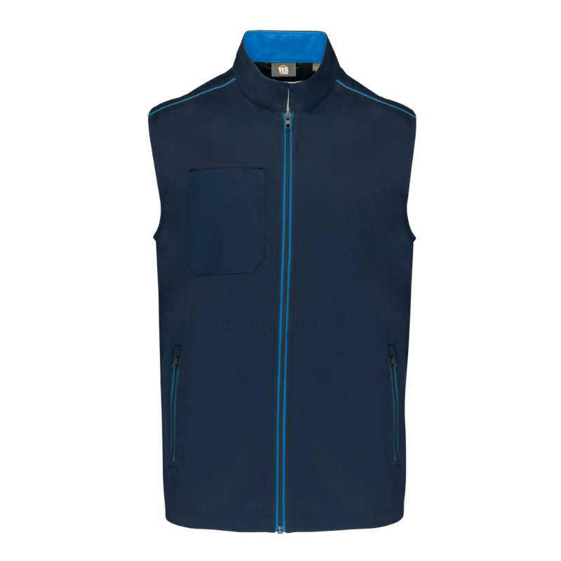Gilet bicolore sans manches homme